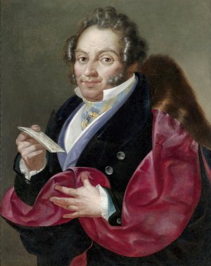 Portrait eines Herren by Giuseppe Bernardino Bison Oil Painting