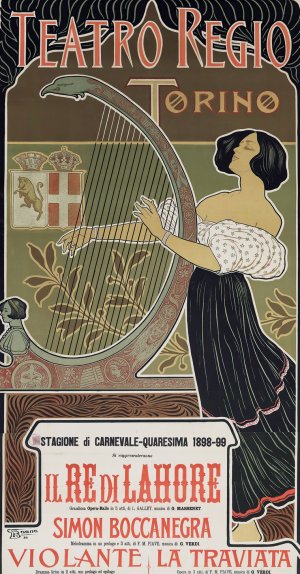 Teatro Regio Torino by Giuseppe Boano Oil Painting