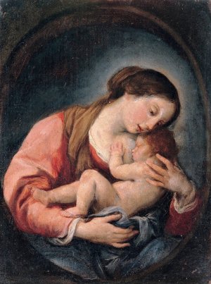 Madonna with the Child by Giuseppe Bonati Oil Painting