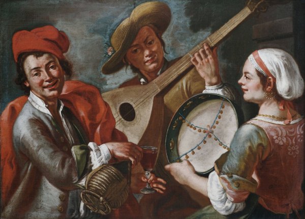 Concertino by Giuseppe Bonito - Hand-Painted Oil Painting Reproduction