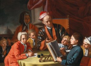 The Lesson by Giuseppe Bonito Oil Painting