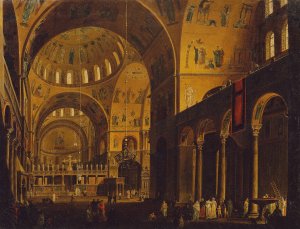 Das Innere von San Marco by Giuseppe Borsato Oil Painting