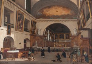 Interieur de l'eglise Saint-Jean-Saint-Francois by Giuseppe Canella Oil Painting