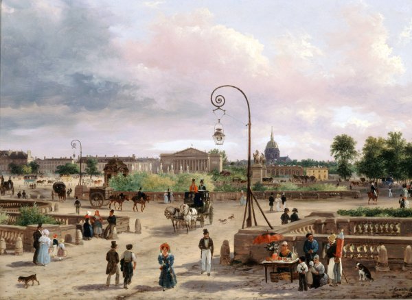 Main Product Photo of La place Louis XVI  Painting by Giuseppe Canella