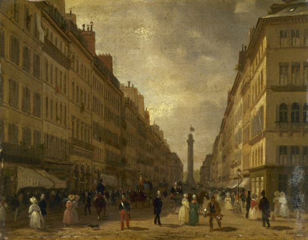 Main Product Photo of La rue de la Paix  Painting by Giuseppe Canella