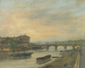 Le Palais Bourbon et le Pont Louis-XVI by Giuseppe Canella Oil Painting