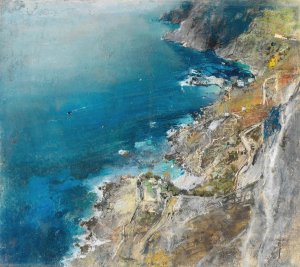 Cliffs, Ischia by Giuseppe Casciaro Oil Painting