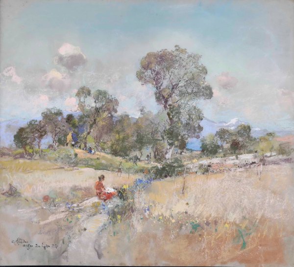 Main Product Photo of Paesaggio  Painting by Giuseppe Casciaro