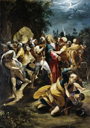 Christ Taken Prisoner by Giuseppe Cesari Oil Painting