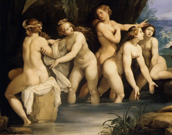 Main Product Photo of Diana and Actaeon Detail Painting by Giuseppe Cesari