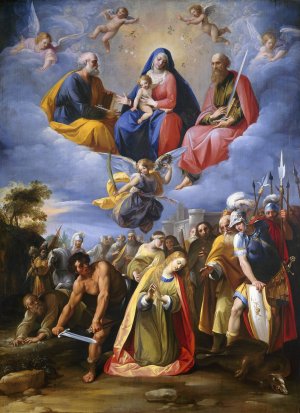 Martyrdom of Saint Margaret by Giuseppe Cesari Oil Painting