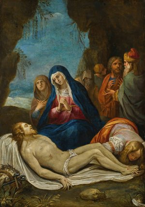 Pieta by Giuseppe Cesari Oil Painting