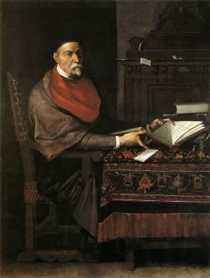 Portrait of Prospero Farinaccio by Giuseppe Cesari Oil Painting