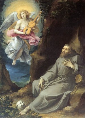 St Francis Consoled by an Angel