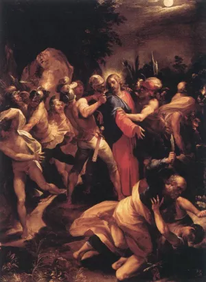 The Betrayal of Christ by Giuseppe Cesari Oil Painting
