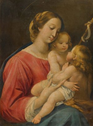 The Madonna And Child With The Infant Saint John The Baptist by Giuseppe Cesari Oil Painting