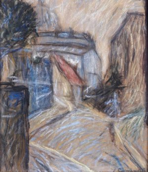 Montmartre by Giuseppe Cominetti Oil Painting