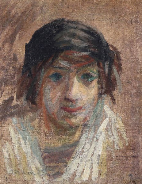 Testa di donna  by Giuseppe Cominetti - Hand-Painted Oil Painting Reproduction