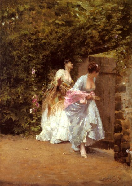 Main Product Photo of Il Ritorno Dal Ballo Painting by Giuseppe De Nittis