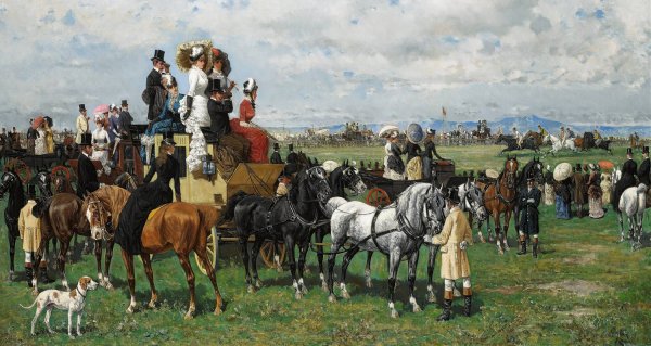 Main Product Photo of The Derby Reale Painting by Giuseppe Gabani