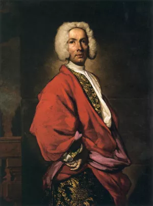 Portrait of Count Galeozzo Secco Suardo 1681-1733 painting by Giuseppe Ghislandi