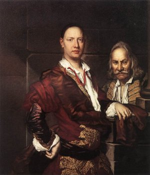 Portrait of Giovanni Secco Suardo and His Servant