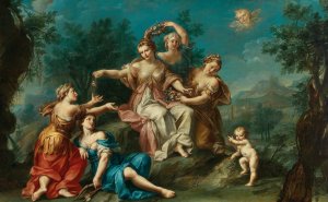 Allegory of Spring by Giuseppe Marchesi Oil Painting