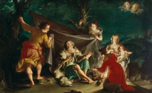 Allegory of Winter by Giuseppe Marchesi Oil Painting