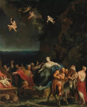 Bacchus and Ariadne by Giuseppe Maria Crespi Oil Painting