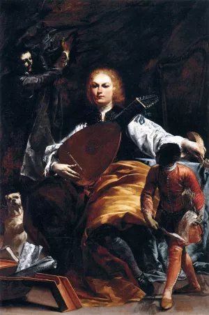 Count Fulvio Grati by Giuseppe Maria Crespi Oil Painting
