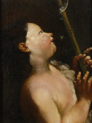 The Young John The Baptist by Giuseppe Maria Crespi Oil Painting