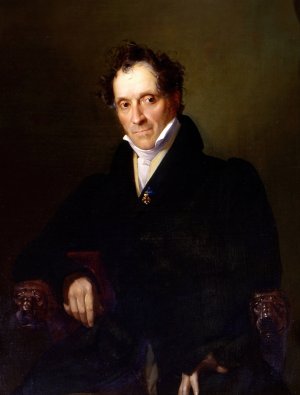 Portrait of Giuseppe Poldi Pezzoli by Giuseppe Molteni Oil Painting