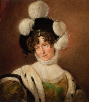 Portrait of Zofia Potocka nee Branicka by Giuseppe Molteni Oil Painting