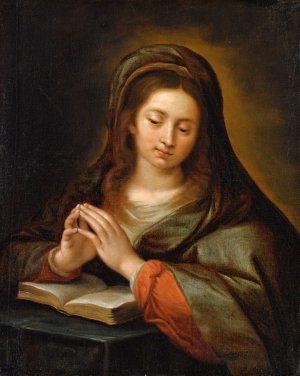 Madonna In Preghiera by Giuseppe Nuvolone Oil Painting