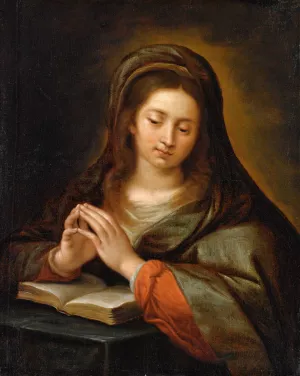 Madonna In Preghiera by Giuseppe Nuvolone Oil Painting