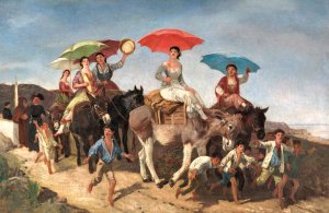 Returning Home by Giuseppe Palizzi Oil Painting