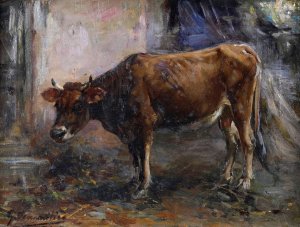 Mucca by Giuseppe Pennasilico Oil Painting