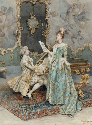 The Soloist by Giuseppe Signorini Oil Painting