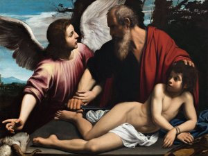 The Sacrifice Of Isaac by Giuseppe Vermiglio Oil Painting
