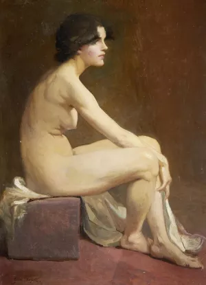 Portrait Of A Female Nude Oil painting by Glyn Warren Philpot