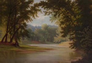 The Mill Creek by Godfrey Frankenstein Oil Painting