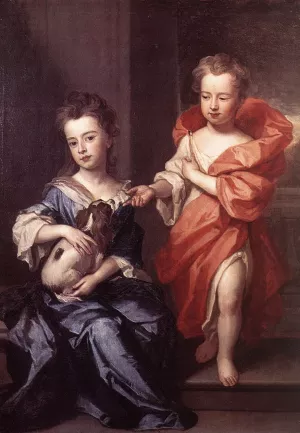Edward and Lady Mary Howard by Godfrey Kneller Oil Painting