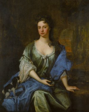 Portrait of Joane, Wife of Arthur Ayshford Oil painting by Godfrey Kneller