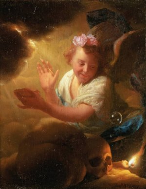 Allegory of Human Life by Godfried Schalcken Oil Painting
