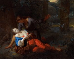 Cephalus and Procris by Godfried Schalcken Oil Painting