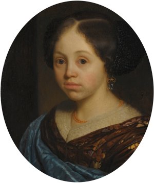 Portrait Of A Girl by Godfried Schalcken Oil Painting