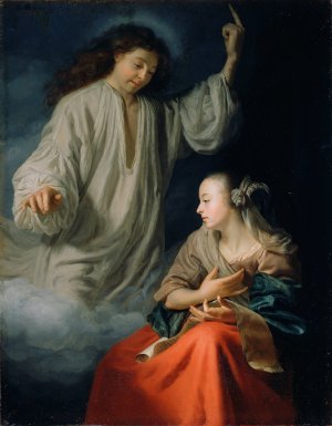 The Annunciation by Godfried Schalcken Oil Painting
