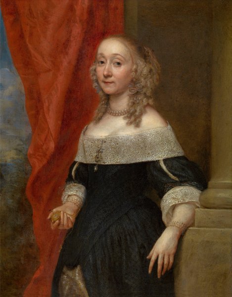 Main Product Photo of Portrait of a Woman Painting by Gonzales Coques