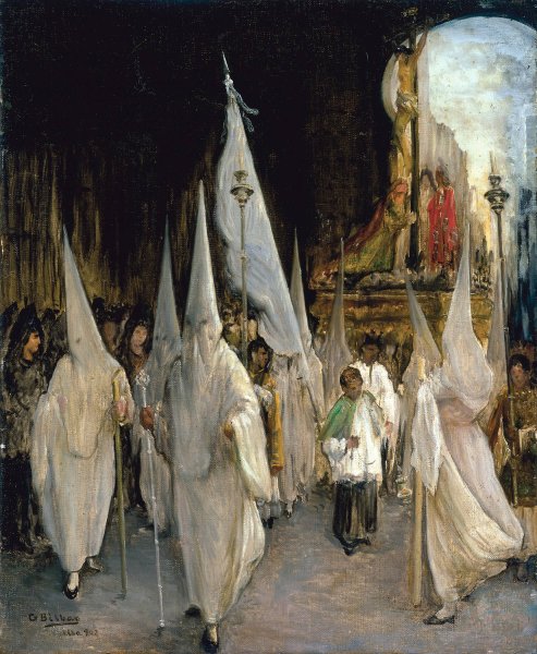 Main Product Photo of Procession of the Seven Words  Painting by Gonzalo Bilbao Martinez