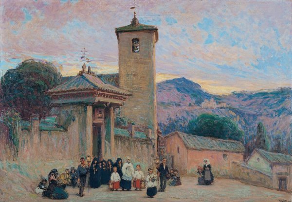 Main Product Photo of The Viaticum, Toledo Painting by Gonzalo Bilbao Martinez